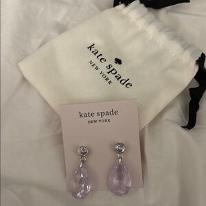 NWT Kate Spade Crystal Drop Stud Earrings